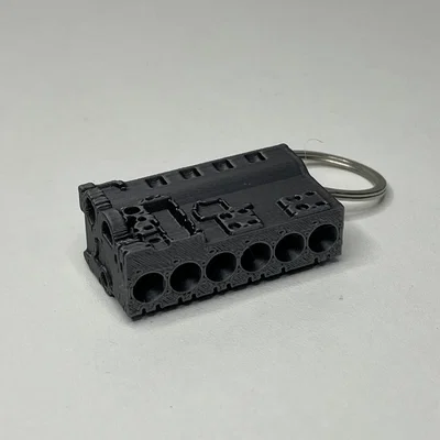 Móc khóa lốc máy 6 xy-lanh (Engine Block Keychain 6 cylinder)