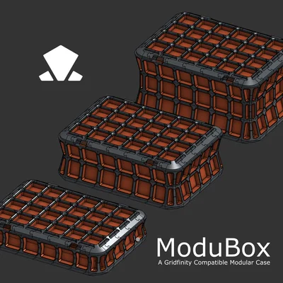 ModuBox - Hộp modular tương thích Gridfinity, tuỳ biến cấu hình