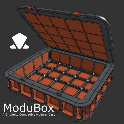 ModuBox - Hộp modular tương thích Gridfinity, tuỳ biến cấu hình