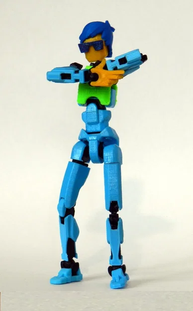 Phụ kiện mái tóc Rex phong cách Lego cho Dummy 13 in 3D - Image 1