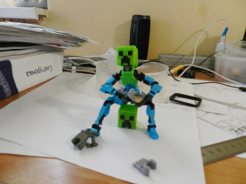 Đầu Creeper 3D cho mô hình Dummy 13 - File in 3D cực chất - Image 1