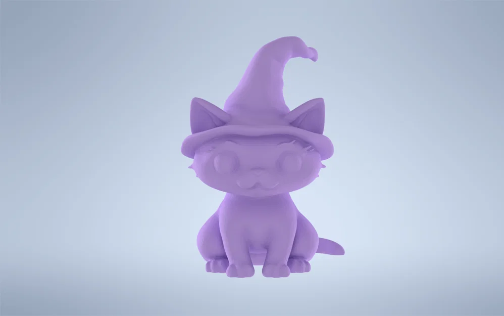 Mô hình chú mèo phù thủy Magic Cat xinh xắn in 3D - Image 1