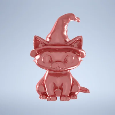 Mô hình chú mèo phù thủy Magic Cat xinh xắn in 3D