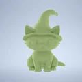 Mô hình chú mèo phù thủy Magic Cat xinh xắn in 3D - Thumbnail 3