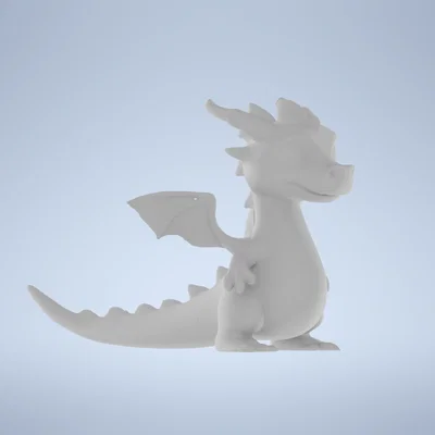 Mô hình rồng con (Dragon) 3D đáng yêu cho người mới bắt đầu