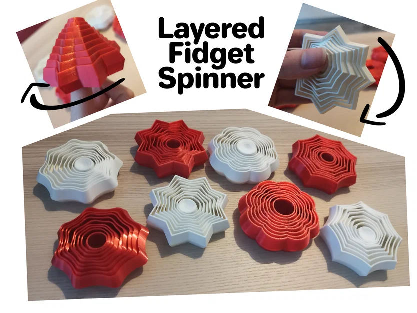 Bộ sưu tập Layered Fidget Spinner (8 biến thể) - Image 1