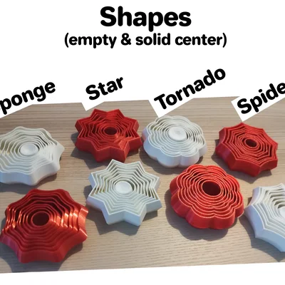 Bộ sưu tập Layered Fidget Spinner (8 biến thể)