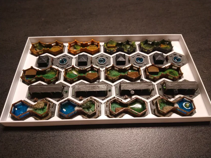 Ark Nova: Bộ enclosure 2-tile (chuồng/ô chuồng) để in 3D - Image 1