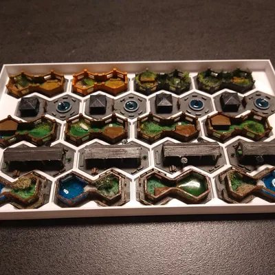 Ark Nova: Bộ enclosure 2-tile (chuồng/ô chuồng) để in 3D
