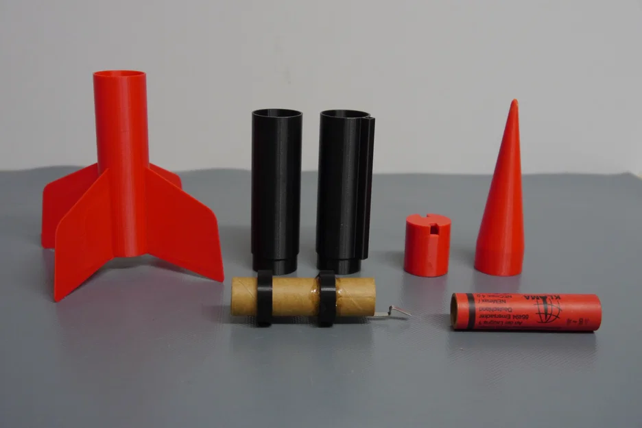 Rocket – Tên lửa mô hình 3D hoạt động (Prusament PETG) - Image 1
