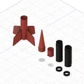 Rocket – Tên lửa mô hình 3D hoạt động (Prusament PETG) - Thumbnail 4