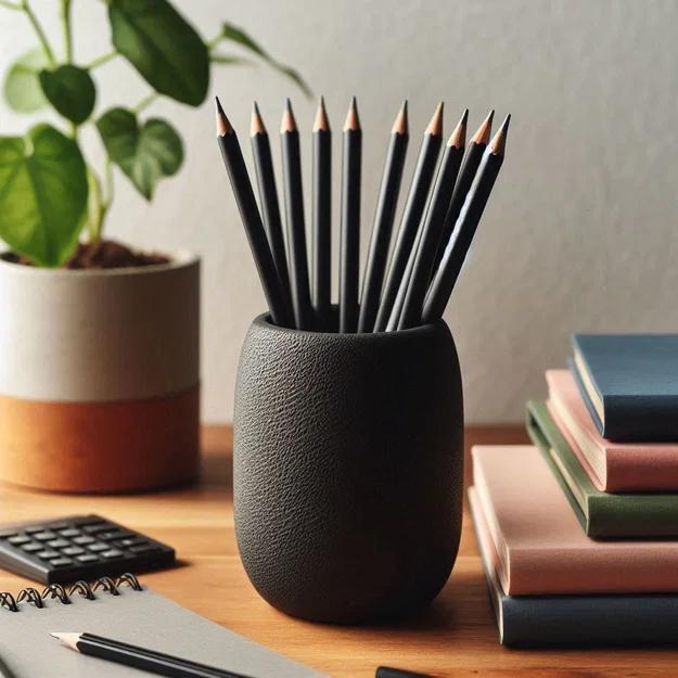 Ống Cắm Bút Tròn Thiết Kế “Dragon Skin” - Image 1