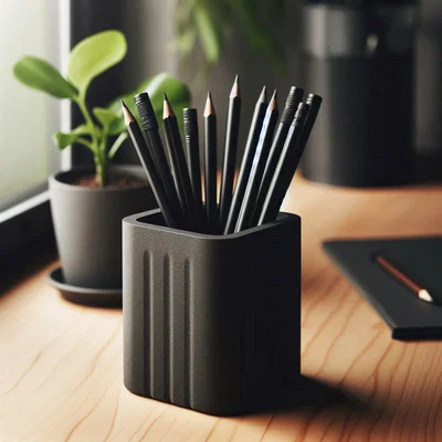 Ống Cắm Bút Thiết Kế Vuông Hiện Đại