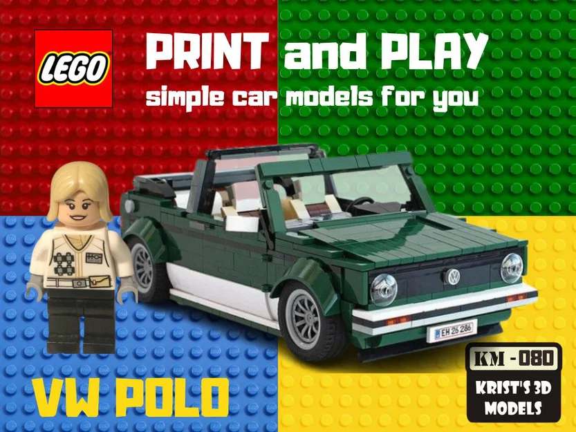 Mô hình xe LEGO VolksWagen POLO Cabrio độc đáo cho tín đồ in 3D - Image 1
