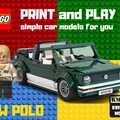 Mô hình xe LEGO VolksWagen POLO Cabrio độc đáo cho tín đồ in 3D - Thumbnail 1