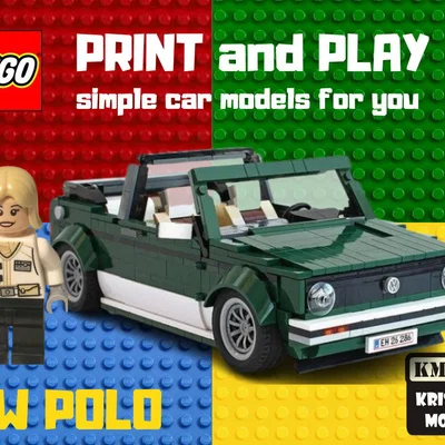 Mô hình xe LEGO VolksWagen POLO Cabrio độc đáo cho tín đồ in 3D