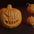 Còi báo tử thần hình bí ngô (Pumpkin Death Whistle) cho Halloween - Thumbnail 1