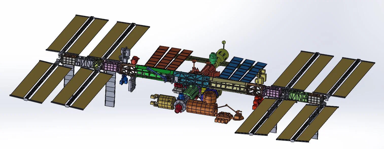 ISS 1:100 – Mô hình ISS in 3D (main truss ~1100mm) - Image 2