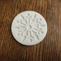 Mẫu in 3D đồng xu bông tuyết (Snowflake Coin) đẹp và dễ in - Thumbnail 1