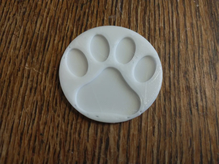 Đồng xu 3D in hình dấu chân chó (Dog Paw Print Coin) cực kỳ dễ thương - Image 1