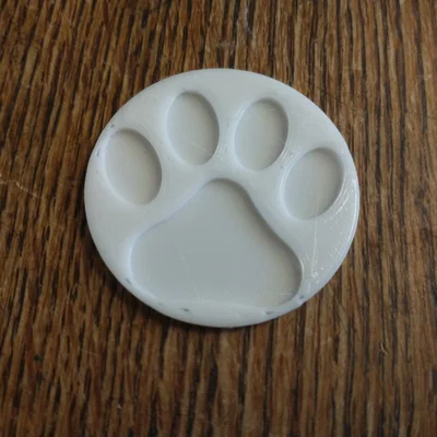 Đồng xu 3D in hình dấu chân chó (Dog Paw Print Coin) cực kỳ dễ thương