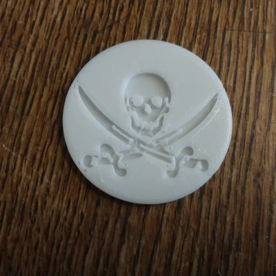 Đồng xu hải tặc Jolly Roger - Mô hình in 3D độc đáo