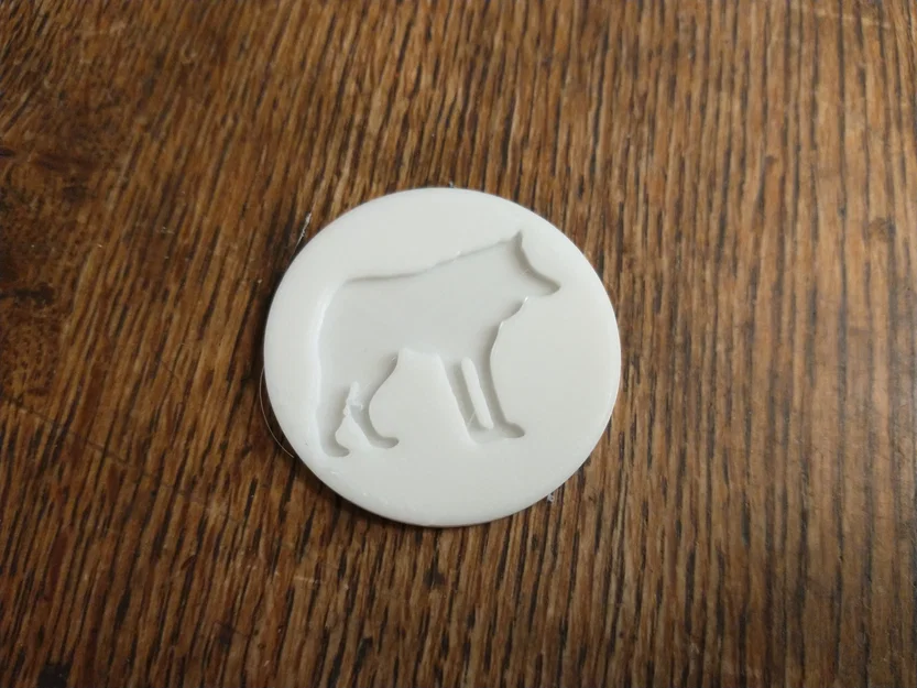 Mô hình đồng xu in 3D hình sói (Wolf Coin) - Thiết kế sắc nét - Image 1