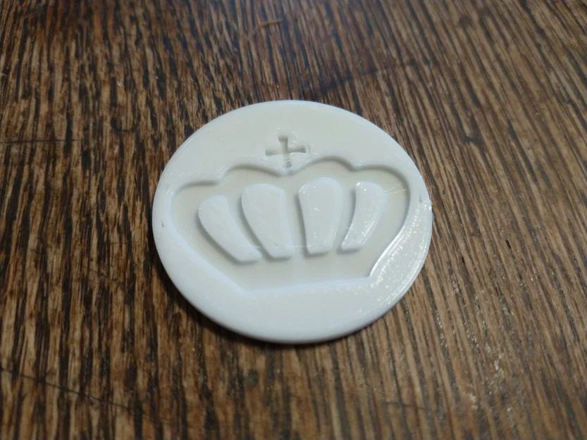 Đồng xu Crown Coin in 3D - Mẫu vật trang trí đẹp mắt - Image 1