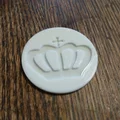 Đồng xu Crown Coin in 3D - Mẫu vật trang trí đẹp mắt - Thumbnail 1