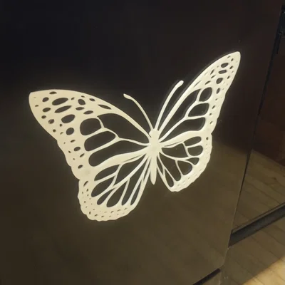 Mô hình bướm trang trí 2D gắn nam châm xinh xắn in 3D