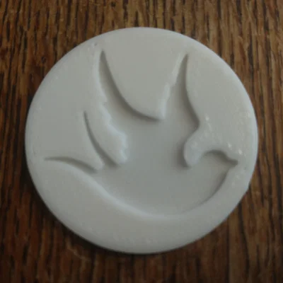 Mô hình đồng xu hình chim bồ câu (Dove Coin) in 3D tinh xảo