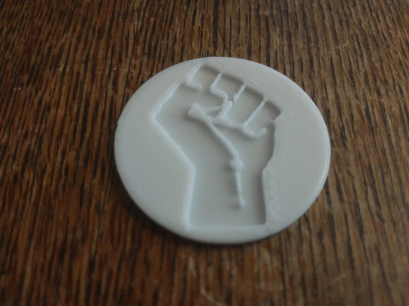 Mô hình 3D đồng xu hình nắm đấm (Fist Coin) độc đáo - Image 1