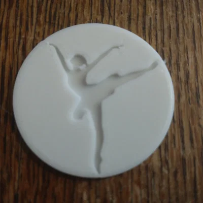 Đồng xu 3D hình vũ công Ballerina tinh xảo