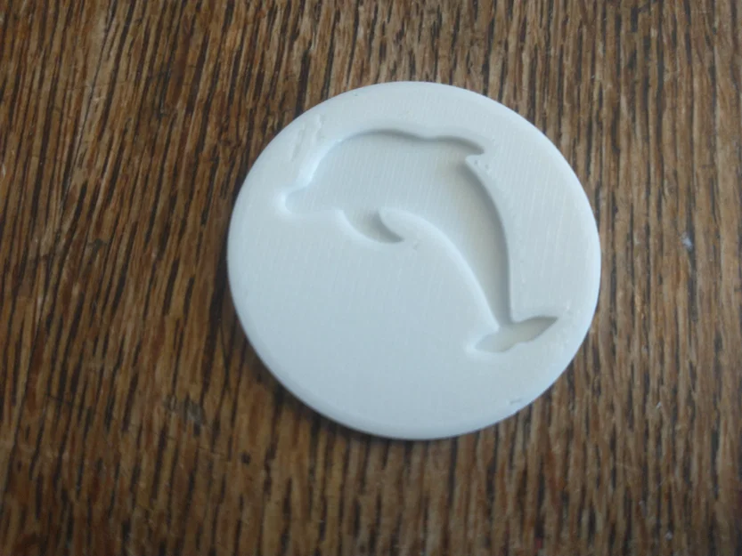 Mẫu in 3D Dolphin Coin - Đồng xu khắc hình cá heo tinh tế - Image 1