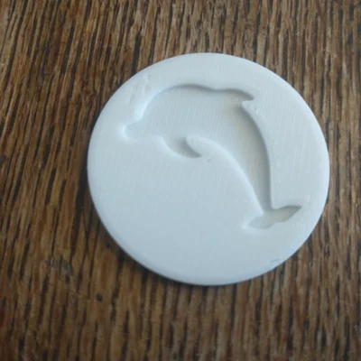 Mẫu in 3D Dolphin Coin - Đồng xu khắc hình cá heo tinh tế
