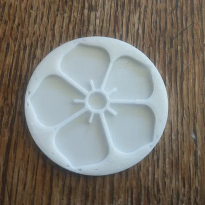 Mô hình Flower Coin - Đồng xu in 3D họa tiết hoa tinh tế