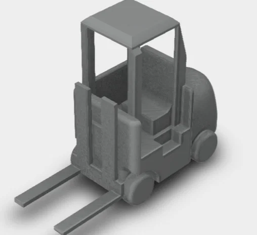 Mô hình xe nâng mini để bàn độc đáo cho người yêu công nghệ - Image 1