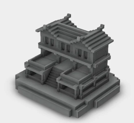 Mô hình nhà Minecraft in 3D nhỏ gọn cực đẹp cho game thủ - Image 1