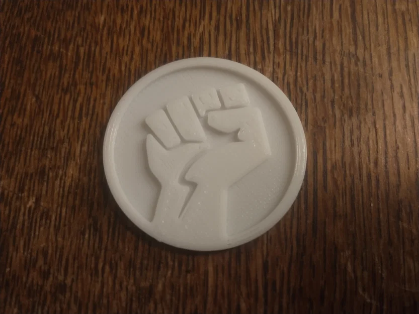 Đồng xu nắm đấm (Fist Coin) - Mẫu in 3D độc đáo, sắc nét - Image 1