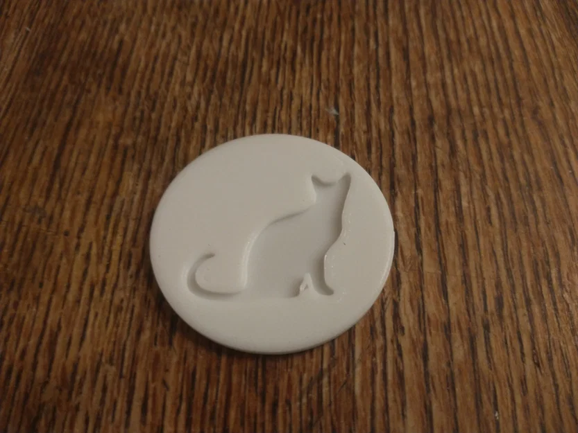 Mẫu in 3D đồng xu hình mèo (Cat Coin) dễ thương - Image 1