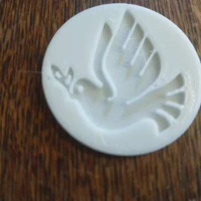 Mô hình đồng xu Chim Bồ Câu Hòa Bình (Peace Dove Coin) in 3D