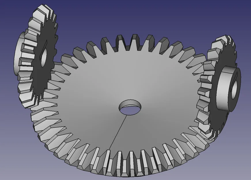 Bộ Bánh Răng Côn Trình Diễn (Tỉ lệ 2:1 giữa bánh Ring và Pinion) - Image 1