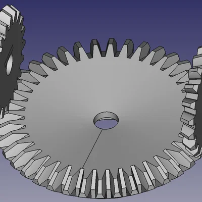 Bộ Bánh Răng Côn Trình Diễn (Tỉ lệ 2:1 giữa bánh Ring và Pinion)