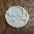 Đồng xu in 3D hình đầu lâu xương chéo (Skull and Crossbones Coin) - Thumbnail 1