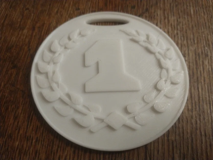 Mẫu huy chương hạng nhất 3D in ấn chuyên nghiệp (Embossed Medal) - Image 1