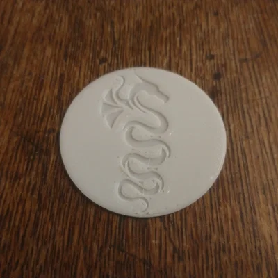Đồng xu hình Rồng (Dragon Coin) - File in 3D cực đẹp