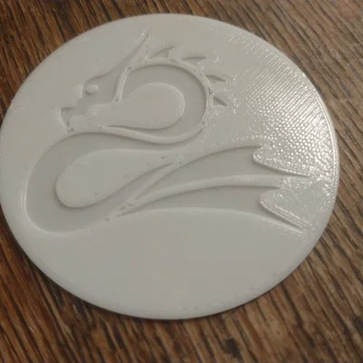 Mẫu in 3D đồng xu hình rồng Dragon Coin độc đáo và tinh xảo