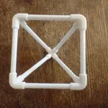 Bộ khớp nối in 3D lắp ráp hình chóp vuông từ ống hút - Thumbnail 3