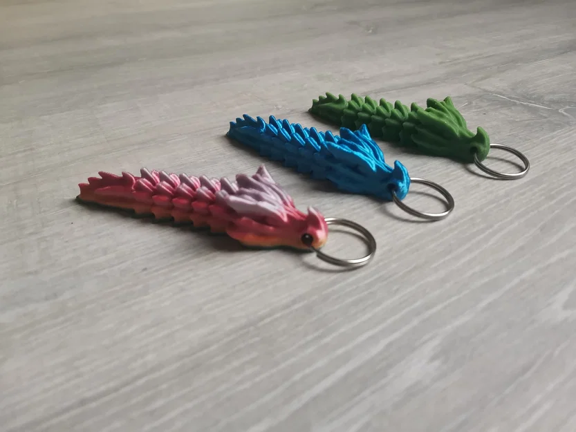 Móc khóa Bone Dragon (Bone Dragon Keychain) – in không cần support - Image 1