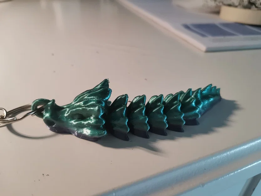 Móc khóa Bone Dragon (Bone Dragon Keychain) – in không cần support - Image 2